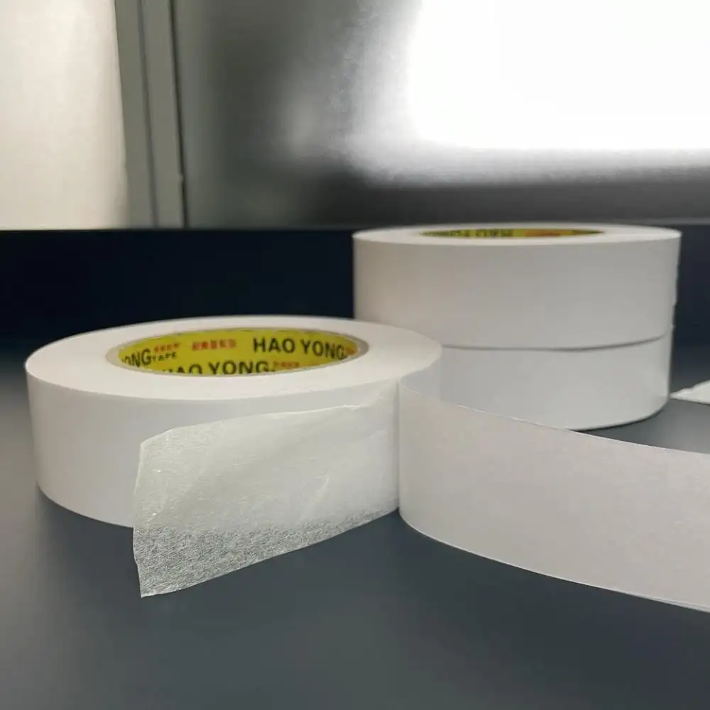 Pita Perekat Rol Kertas Tissue Kuat Suhu Tinggi Sisi Ganda untuk Kertas Bergelombang Menghubungkan