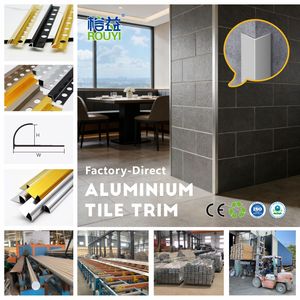 Profilés en aluminium en forme de T pour <span class=keywords><strong>carrelage</strong></span> mural, garnitures décoratives en céramique, garnitures en métal pour <span class=keywords><strong>carrelage</strong></span>, fabrication sur mesure - Product Image 6