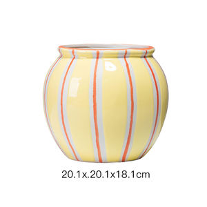 Vase en céramique de fleur de pot de plante d'ornement de maison en céramique colorée pour l'hôtel - Product Image 5