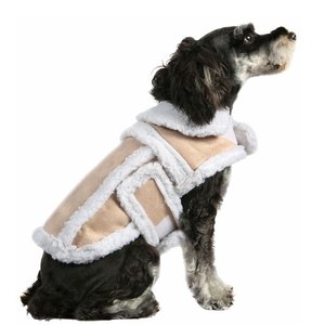 Abrigo de Invierno para Perro de Piel Sintética con Diseño de Chaleco Acolchado para Perros Pequeños, Estilo Clásico, Ropa Informal - Product Image 1
