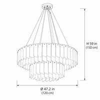 Lustre suspendu en métal artistique à plusieurs niveaux en albâtre pour salon, salle à manger, hôtel, prix de gros d'usine