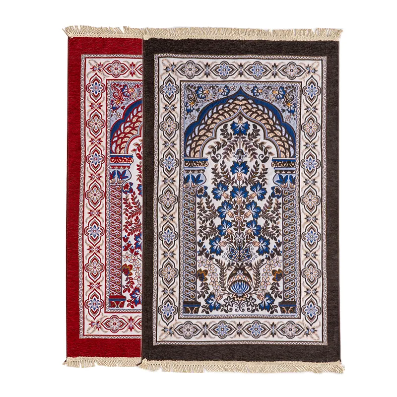 Wholesale personalised tassels print islam custom Worship Islam Muslim turkish padded ramadan eid prayer rugs carpet mat