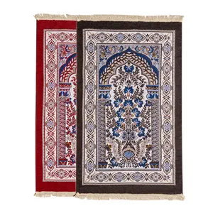 Vente en gros de glands personnalisés impression islam personnalisé culte Islam musulman turc rembourré ramadan eid tapis de prière tapis