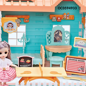 <span class=keywords><strong>Casa</strong></span> de muñecas en miniatura, muebles my lovely, villa de lujo, juguete para niñas - Product Image 4