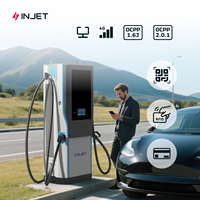 Chargeur intelligent pour véhicules électriques INJET Ampax nouvelle génération, haute technologie, EU/US, OCPP2.0.1, 240 kW, 320 kW, contrôle par application RFID, station de charge rapide DC CCS, CE