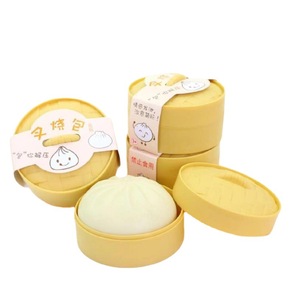 คาวาอี้เกี๊ยวลูกบอลคลายเครียดลูกบอลบีบประสาทสัมผัสของเล่นมือบรรเทาความเครียดด้วยไอน้ำอาหารยืดของเล่นผู้ใหญ่ - Product Image 3