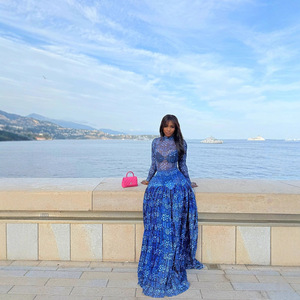 <span class=keywords><strong>Abito</strong></span> <span class=keywords><strong>Lungo</strong></span> <span class=keywords><strong>Elegante</strong></span> da <span class=keywords><strong>Donna</strong></span> Stile Occidentale con Stampa Floreale a Maniche Lunghe Casual Maxi Dress 2026 - Product Image 4