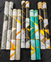Papier peint autocollant multi-couleurs de luxe UDK, imperméable, autocollant mural pour salon, chambre à coucher, décorations de la maison