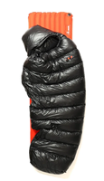 Système de couchage 2 en 1 en nylon mat extraléger, sac de couchage en duvet de canard