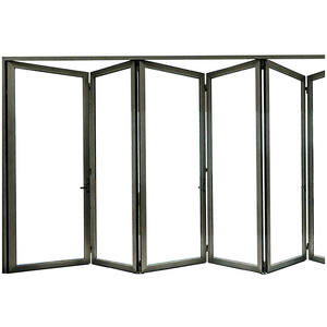 Portes patio pliantes en aluminium sur mesure pour l'extérieur, résistantes aux ouragans, portes accordéon en verre pour hôtels et hôpitaux - Product Image 5