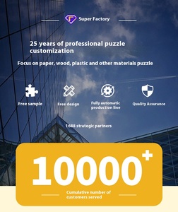 Puzzle Personalizzato all'Ingrosso da 1000 Pezzi, Stampa Logo OEM, Materiali in Plastica, Legno e Carta, Gioco Educativo per Adulti - Product Image 6