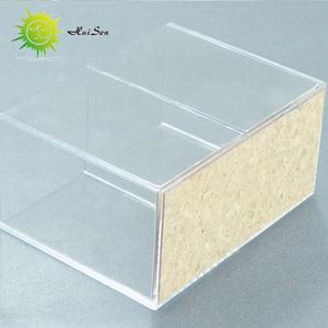 <span class=keywords><strong>Huisen</strong></span> Rose Gold clear Acrylic Makeup Brush Pen Holder Pencil Pot Organizer - Product Image 2