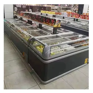 DDZ-15-S01 Refrigerado Display Chiller/Supermercado Delicatessen Carne Congelador CE Danfoss Pintura Aço Frigorífico Preço/