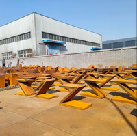 BBQ Design populaire brasero Table extérieure foyer Corten Bar Grill grilles de barbecue en plein air pour la famille