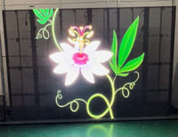 Mur vidéo LED transparent P7.8 SMD, affichage vertical mince, taux de rafraîchissement élevé pour système de scène de centre commercial