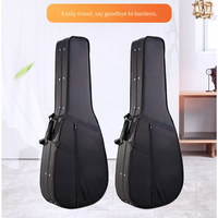 Étui rigide pour guitare classique et acoustique en mousse durable Étui pour guitare de 40/41 pouces