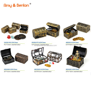 Petit coffre au trésor de pirate jouets enfants garçons cadeau pour accessoires fête faveurs décoration - Product Image 6