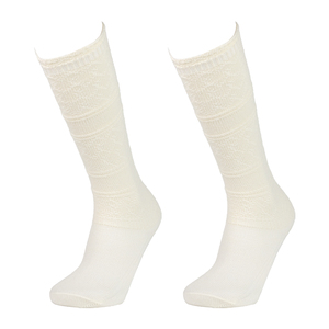 Genouillère en coton tricoté et nylon, respirante et douce, avec <span class=keywords><strong>mousse</strong></span> EVA, chaussettes élastiques confortables pour usage quotidien - Product Image 2
