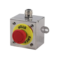 Boîte antidéflagrante personnalisée, ensemble de boîtes à boutons poussoirs en acier inoxydable, poste de commande, arrêt d'urgence ESD pour station pétrolière