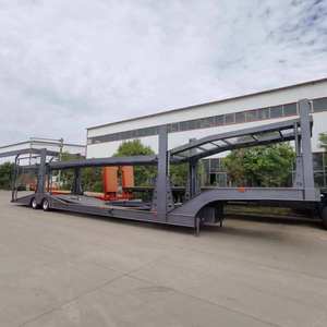 2 Axle Steel <b>Car</b> Carrier Semi <b>Trailer</b> High Quality Truck <b>Trailers</b> Transport Vehicle - Product Image 1