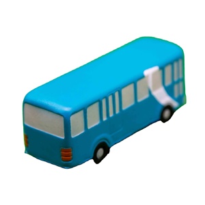Le jouet anti-stress en forme de bus aide à soulager le stress et peut être utilisé comme décoration avec logo personnalisable - Product Image 1