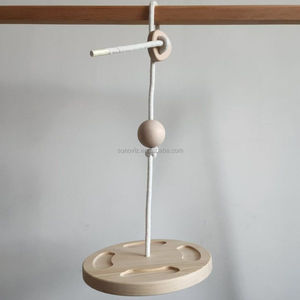 Sunoviz YM-28 儿童30厘米松木秋千座椅2.4厘米厚实木秋千板天然硬木悬挂式秋千椅 - Product Image 4