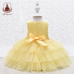 Vestidos bonitos para niñas, vestidos De <span class=keywords><strong>18</strong></span> <span class=keywords><strong>meses</strong></span> De Crmonie para niñas, vestidos De princesa para niñas, vestido De Ángel dorado, gran oferta - Product Image 6