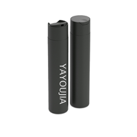 Oferta Especial en Existencia: Envases Cosméticos Vacíos de HDPE Negro de 300 ml con Tapa de Rosca en Forma de Cilindro para Champú, Suero y Loción para el Cuidado de la Piel