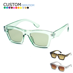 Wholesale Men <b>Shades</b> Vintage <b>Sun</b> Glasses Thick Frame Customize Designer Square Women Sunglasses - Product Image 1
