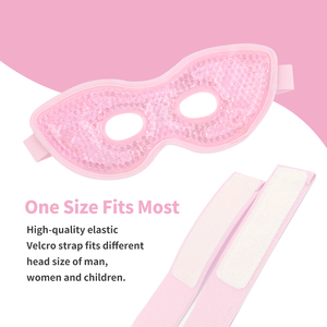 Antifaz <span class=keywords><strong>de</strong></span> Algodón 3D Refrescante con Bloqueo <span class=keywords><strong>de</strong></span> Luz, Compresa <span class=keywords><strong>de</strong></span> Gel <span class=keywords><strong>de</strong></span> Hielo Reutilizable para Ojeras, Migrañas, Cirugía Ocular, Suministro OEM - Product Image 5