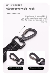 Guinzaglio Retrattile Riflettente alla Moda, Impermeabile, con Manico Imbottito Morbido e Regolabile, Senza Trazione, in <span class=keywords><strong>Tessuto</strong></span> Elastico, Fornitura Diretta dalla Fabbrica - Product Image 4