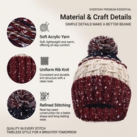 Bonnet tricoté chaud et épais à blocs de couleur, style coréen, doublé polaire, couvrant les oreilles, avec logo personnalisé, pour l'automne/hiver