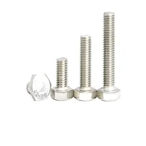 Stainless Steel Hex Head Full Thread Bolt Plain SS316 A2-70 ISO4017 DIN933 Hex Bolt