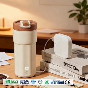 <span class=keywords><strong>Bouilloire</strong></span> électrique intelligente rechargeable <span class=keywords><strong>mini</strong></span> portable GIET 304 <span class=keywords><strong>500</strong></span> <span class=keywords><strong>ml</strong></span> en acier inoxydable avec affichage de la température et isolation USB. - Product Image 2
