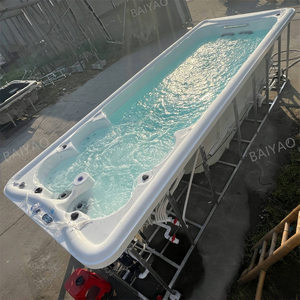 Piscine de massage extérieure en <span class=keywords><strong>acrylique</strong></span> de 6 mètres avec système Balboa, <span class=keywords><strong>spa</strong></span> de nage pour <span class=keywords><strong>4</strong></span> personnes, bain à remous, spas hors sol - Product Image 6