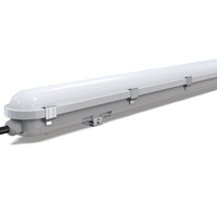 Luminaire LED linéaire étanche à la vapeur, à intensité variable, pour situations d'urgence, IP65, montage au plafond, pour garage, tunnel, couloir