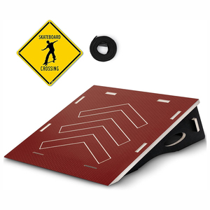 Rampe de lancement pliable de haute qualité en bois grande rampe de vélo de planche à roulettes pour planche à roulettes, vélo, Scooter, <span class=keywords><strong>BMX</strong></span>, patins à roulettes - Product Image 1