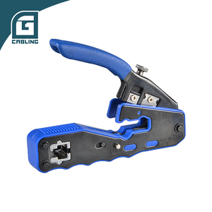 Gcabling Cat5 Cat6 pemotong kabel <span class=keywords><strong>Ethernet</strong></span>, alat penghilang konektor Keystone 8P perapat Rj45 untuk konektor RJ45 melewati 8P - Product Image 1
