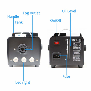 Mini máquina de fumo disco colorida, profissional 400w, máquina para fumo, controle remoto, dj, festa de natal, palco, máquina de nevoeiro - Product Image 6
