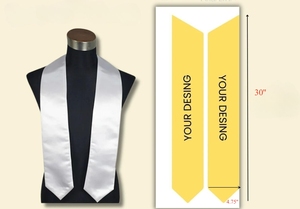 Étole de <span class=keywords><strong>couleur</strong></span> personnalisée pour les diplômés - Product Image 6