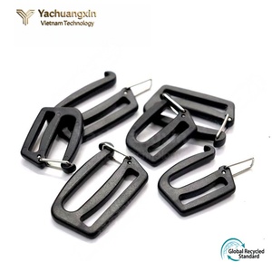 หัวเข็มขัดปรับระดับได้สแตนเลสสำหรับอุปกรณ์เสริมกระเป๋าเดินทาง สีดำ สไตล์มืออาชีพ - Product Image 3