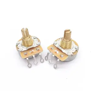 RV2410 24mm 1K 5K 10K 50K 100K Resistor vertikal dapat disesuaikan potensiometer 3Pin untuk Amplifier gitar