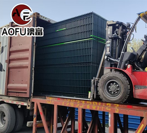 سياج أمان مقوس ثلاثي الأبعاد ملحوم من كلوريد البولي فينيل مبطن باللون الأخضر المجلفن - Product Image 6