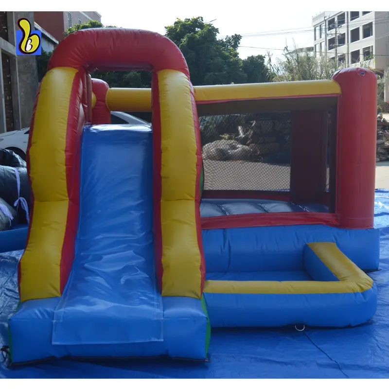 Trung Tâm Thương Mại Vận Chuyển Inflatable Combo Bounce House, Slide Combo Bouncer Với Hồ Bơi