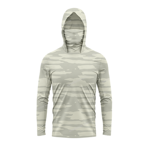 Camiseta de Pesca para Hombre, Personalizada con Logotipo, Talla Grande, Transpirable, de Manga Larga, Secado Rápido, Protección UV UPF 50, Duradera, de Spandex/Poliéster - Product Image 1