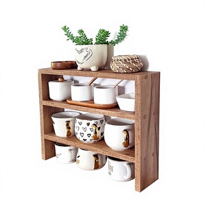 Wooden Mug <b>Rack</b> Stand Rustic Style Handmade Tree Design For Living Room <b>Storage</b> Holders & <b>Racks</b> - Product Image 4