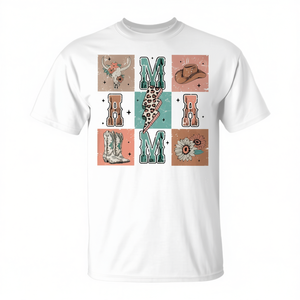 Camiseta retro a cuadros Howdy Mama Western Cowgirl - Product Image 2