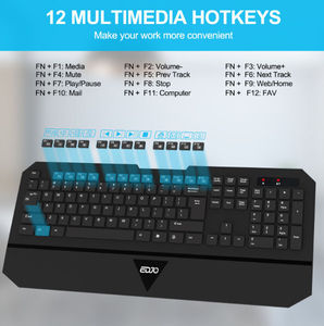 2.4ghz Usb Full-sized <b>Wireless</b> Keyboard and Mouse with Palm Waterproof Ultra Thin Ergonomic Design in Stock C202 Wiredless - Product Image 5