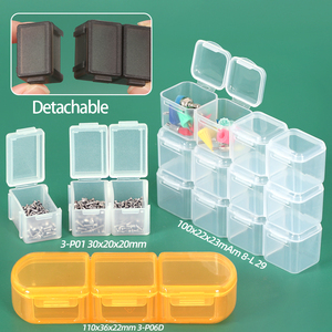 SUNSHING 2 3 4 Compartment Plastic Storage <b>Box</b> Portable Pill Case <b>Small</b> Organizer for Jewelry Craft Beads <b>Small</b> Parts - Product Image 2