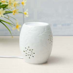 Electronic Ceramic Aromatherapy Sleep Yoga Aroma Oil Scented Candle Burner <strong>Wax</strong> <strong>Melt</strong> Warmer Night Lamp EU/<strong>UK</strong> Plug - Product Image 5